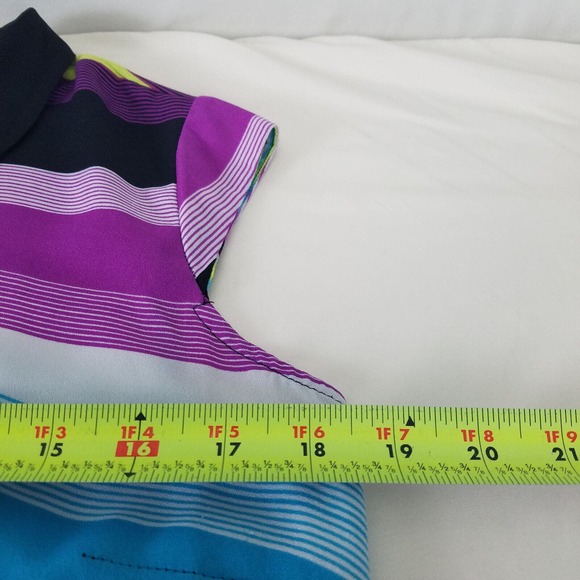 Worthington Shirt‎ Womens Medium Multicolored Top Striped Sleeveless Button Up - Picture 6 of 8